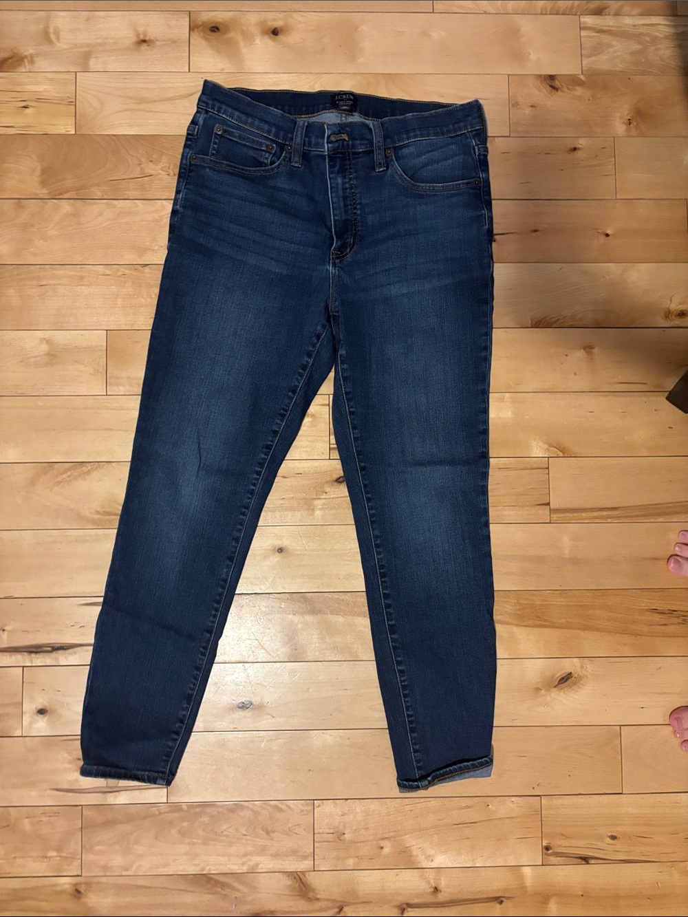 J. CREW Jeans Women 30 Blue 9" Mid-Rise Skinny Denim Stretch Classic